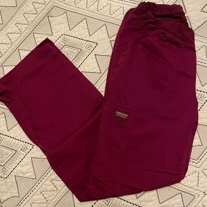 Cherokee Workwear Revolution Scrub Set - Burgundy